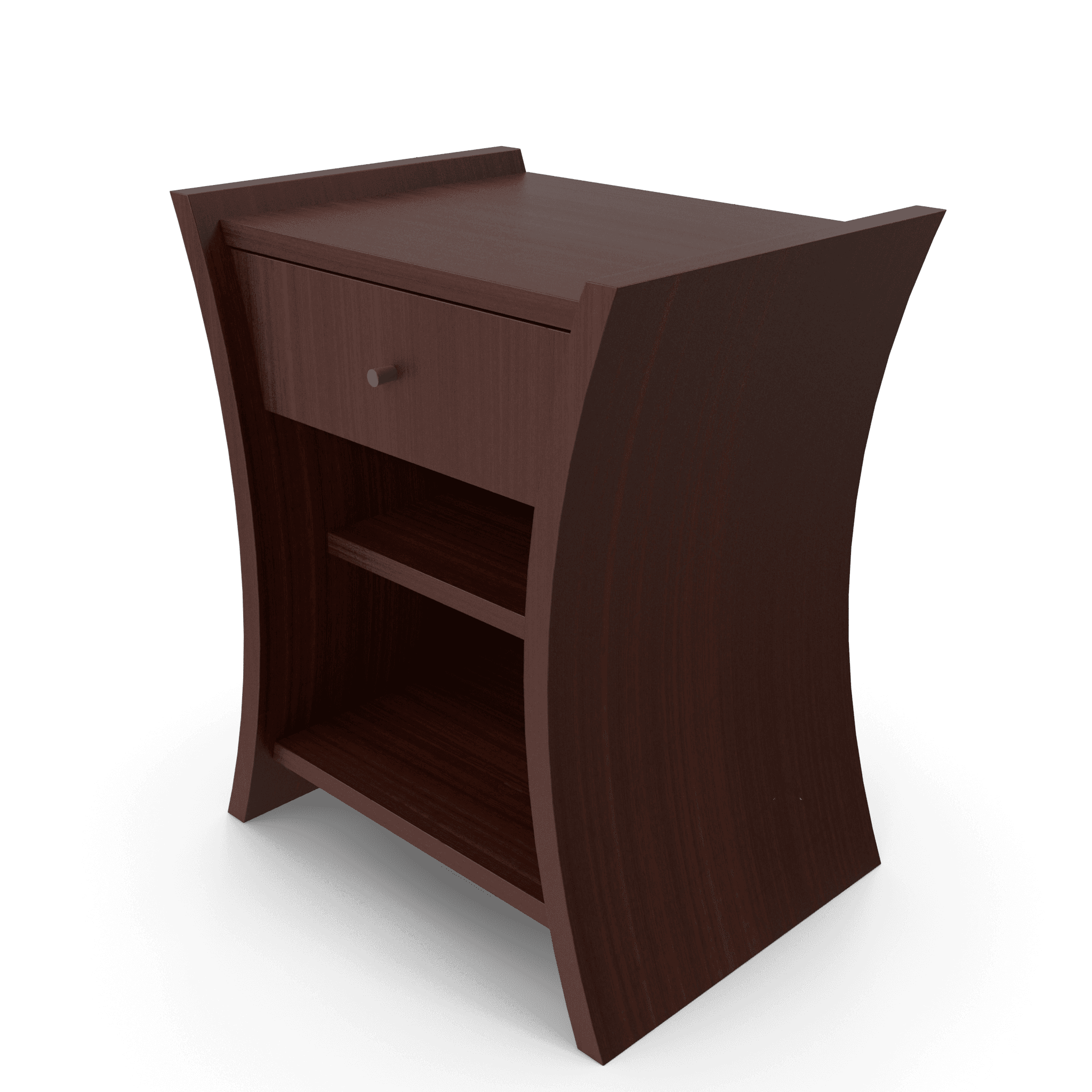 Bedside Table African Cherry image 3